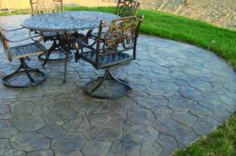 Stamped<br/>concrete